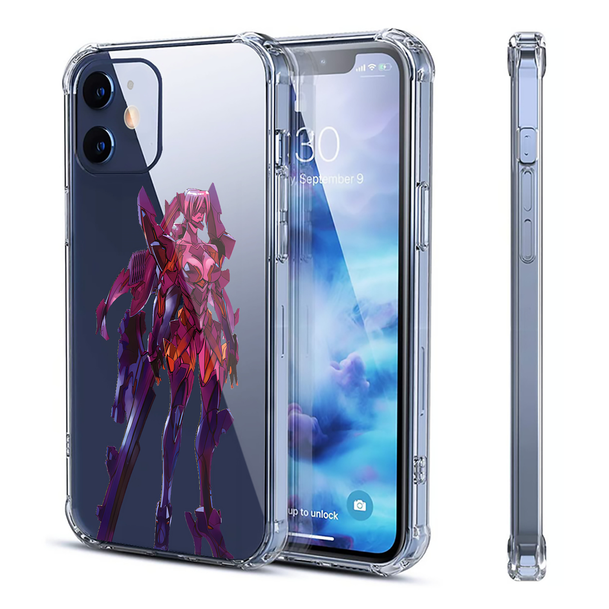 （画像用） EVA 新世紀エヴァンゲリオン 【iPhone 12シリーズ対応】透明スマホケース（クリアソフトケース）